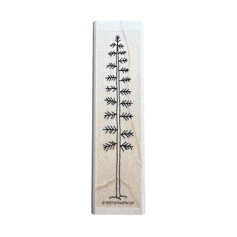 Stampin Up PINE TREE Rubber Stamp‎ 1997 4 1/2 X 1”
